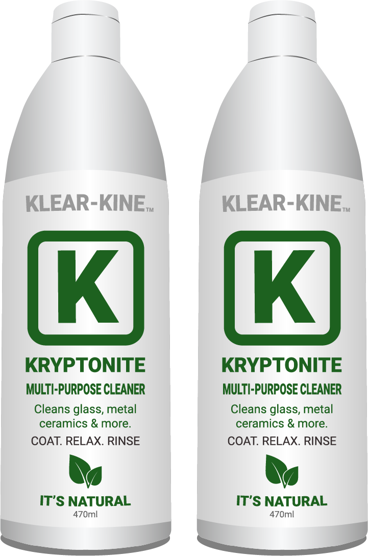 KLEAR Kryptonite 470ml Twin best bong cleaning solution green slim coat relax rinse your 420 bong and 710 dab bong cleaner.  Krypto-Caps