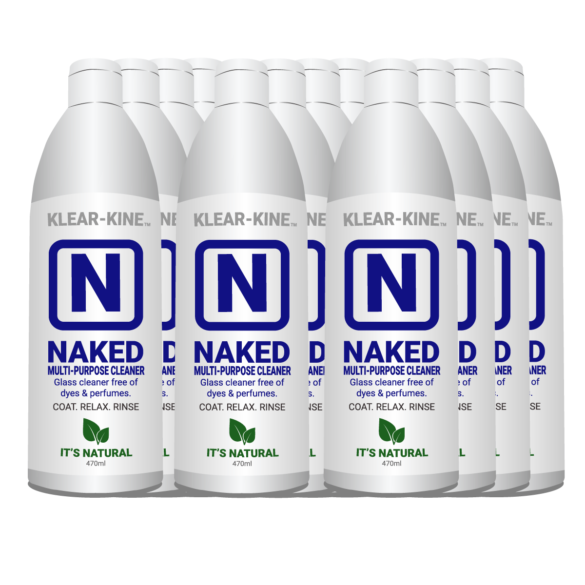 KLEAR Naked 470ml bong cleaner Half case designed for water pipe solution green slim coat relax rinse your 420 bong and 710 dab bong cleaner. Krypto-Caps