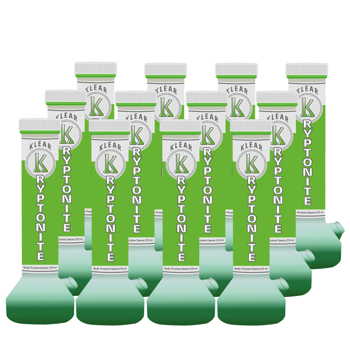 KLEAR Kryptonite Bong Cleaner 270 Half Case Best bong cleaner KLEAR Kryptonite half case of 270ml 420 cleaning solution for pipes and 710 dab rigs.  Klear420 half case better than formula420